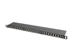 Patch panel Lanberg  PPS6-0024-B (0.5U; kat. 6)