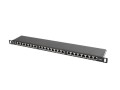 Patch panel Lanberg  PPS6-0024-B (0.5U; kat. 6) - 2067571