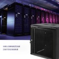 Qoltec Szafa RACK 19" | 12U | 600 x 635 x 450 | Perforowane drzwi | Wisząca - 1308338
