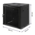 Qoltec Szafa RACK 19" | 12U | 600 x 635 x 450 | Perforowane drzwi | Wisząca - 1308339