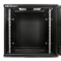 Qoltec Szafa RACK 19" | 12U | 600 x 635 x 450 | Perforowane drzwi | Wisząca - 1308343