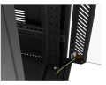 Szafa instalacyjna rack stojąca 19" 32U 600x1000 czarna drzwi przeszklone LCD Lanberg (flat pack) - 2901273