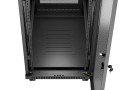 Szafa instalacyjna rack stojąca 19" 32U 600x1000 czarna drzwi perforowane LCD Lanberg (Flat Pack) - 2901336