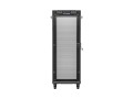 Szafa instalacyjna rack stojąca 19" 32U 600x1000 czarna drzwi perforowane LCD Lanberg (Flat Pack) - 2901332