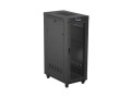Szafa instalacyjna rack stojąca 19" 32U 600x1000 czarna drzwi perforowane LCD Lanberg (Flat Pack) - 2901327