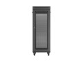 Szafa instalacyjna rack stojąca 19" 32U 600x1000 czarna drzwi perforowane LCD Lanberg (Flat Pack) - 2901331