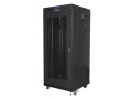 LANBERG SZAFA STOJĄCA RACK 19" 27U 600X600 DRZWI PERFOROWANE LCD CZARNA (FLAT PACK) FF01-6627-23BL - 1601810
