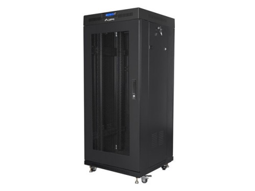 LANBERG SZAFA STOJĄCA RACK 19" 27U 600X600 DRZWI PERFOROWANE LCD CZARNA (FLAT PACK) FF01-6627-23BL - 2449375