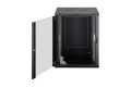 Szafa sieciowa wisząca DYNAmic 19" 16U rack 600x600, drzwi szyba, czarny, niedzielona, złożona, 60kg - 2879584