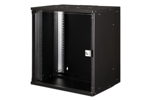 Szafa sieciowa wisząca 19" 12U, SOHO PRO 595 x 540 x 400 mm, drzwi szyba, czarny, niezłożona, 60kg - 2765546