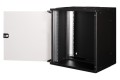 Szafa sieciowa wisząca 19" 12U, SOHO PRO 595 x 540 x 400 mm, drzwi szyba, czarny, niezłożona, 60kg - 2839535