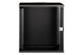 Szafa sieciowa wisząca 19" 12U, SOHO PRO 595 x 540 x 400 mm, drzwi szyba, czarny, niezłożona, 60kg - 2839534
