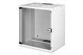 Szafa sieciowa wisząca 19" 12U, SOHO PRO 595 x 540 x 400 mm, drzwi szyba, szary, niezłożona, 60kg - 1930896