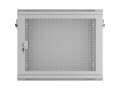 Szafa instalacyjna rack wisząca 19" 9U 600X450 szara drzwi perforowane Lanberg (flat pack) - 2901467