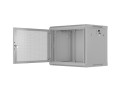 Szafa instalacyjna rack wisząca 19" 9U 600X450 szara drzwi perforowane Lanberg (flat pack) - 2901458