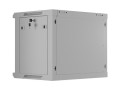 Szafa instalacyjna rack wisząca 19" 9U 600X450 szara drzwi perforowane Lanberg (flat pack) - 2901465