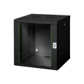 Digitus Szafa sieciowa wisząca Unique 19" 12U rack 600x600, drzwi szyba, czarny, niedzielona, złożona, 100kg - 2435714