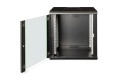 Digitus Szafa sieciowa wisząca Unique 19" 12U rack 600x600, drzwi szyba, czarny, niedzielona, złożona, 100kg - 2839456