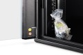 Szafa sieciowa wisząca DYNAmic 19" 9U rack 600x450, drzwi szyba, czarny, niedzielona, złożona, 60kg - 2901495
