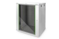 Digitus Szafa sieciowa wisząca DYNAmic 19" 16U rack 600x450, drzwi szyba, szary, niedzielona, złożona, 60kg - 2242865
