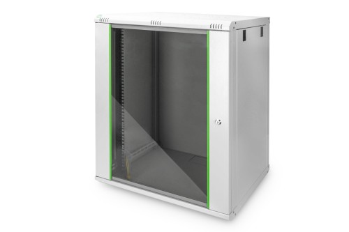 Digitus Szafa sieciowa wisząca DYNAmic 19" 16U rack 600x450, drzwi szyba, szary, niedzielona, złożona, 60kg - 2088432