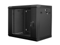 Lanberg szafa instalacyjna wisząca 19'' 9U 600x450mm czarna (drzwi szklane) - 2901518