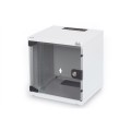 Zestaw sieciowy 10": szafa wisząca 6U, półka, listwa zasilająca, 8-port switch, panel kat.6, szary - 2809726