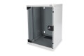 Zestaw sieciowy 10": szafa wisząca 9U, półka, listwa zasilająca, 8-port switch, panel kat.6, szary - 2820275