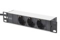 Zestaw sieciowy 10": szafa wisząca 9U, półka, listwa zasilająca, 8-port switch, panel kat.6, szary - 2879606