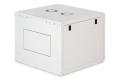Szafa sieciowa wisząca DYNAmic 19" 9U rack 600x600, drzwi szyba, szary, niedzielona, złożona, 60kg - 2879696