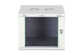 Szafa sieciowa wisząca DYNAmic 19" 9U rack 600x600, drzwi szyba, szary, niedzielona, złożona, 60kg - 2839379