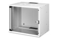 Szafa sieciowa wisząca 19" 9U, SOHO PRO 460 x 540 x 400 mm, drzwi szyba, szary, niezłożona, 60kg - 1930894