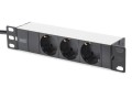 Zestaw sieciowy 10 cali: szafa wisząca 9U, półka, listwa zasilająca, 8-port switch, panel kat.6, czarny - 2879694