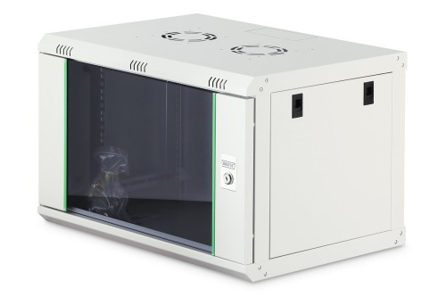 NWS Wandschrank 19" 7HE Digitus 416,15x600x450 mm, Farbe Grau (RAL 7035) - 2765441