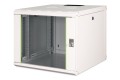 Szafa wisząca 19'' 9U Digitus 509x600x600 mm, kolor szary (RAL 7035) - 2809737
