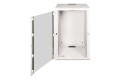 Szafa sieciowa wisząca Unique 19" 20U rack 600x600, drzwi szyba, szary, niedzielona, złożona, 100kg - 2809781