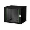 Digitus Szafa sieciowa wisząca Unique 19" 9U rack 600x450, drzwi szyba, czarny, niedzielona, złożona, 100kg - 2237875