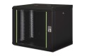 Digitus Szafa sieciowa wisząca Unique 19" 9U rack 600x450, drzwi szyba, czarny, niedzielona, złożona, 100kg - 2765482