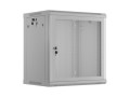 Szafa instalacyjna RACK wisząca 19" 12U 600X450 szara drzwi perforowane Lanberg (flat pack) - 2465611