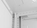 Szafa instalacyjna RACK wisząca 19" 12U 600X450 szara drzwi perforowane Lanberg (flat pack) - 2901727