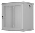 Szafa instalacyjna RACK wisząca 19" 12U 600X450 szara drzwi perforowane Lanberg (flat pack) - 2901724