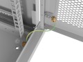 Szafa instalacyjna RACK wisząca 19" 12U 600X450 szara drzwi perforowane Lanberg (flat pack) - 2901725