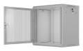Szafa instalacyjna RACK wisząca 19" 12U 600X450 szara drzwi perforowane Lanberg (flat pack) - 2901716