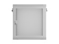 Szafa instalacyjna RACK wisząca 19" 12U 600X450 szara drzwi perforowane Lanberg (flat pack) - 2901719