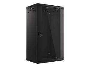 Szafa rack Lanberg WF01-6422-10B (22U; 1082mm / 600mm / 450 mm; wisząca; Otwierane; 19''; kolor czarny)
