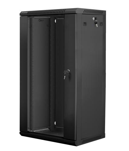 Szafa rack Lanberg WF01-6422-10B (22U; 1082mm / 600mm / 450 mm; wisząca; Otwierane; 19''; kolor czarny) - 2323763