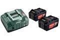 Akumulator METABO 18V 5,2Ah x2 + ładowarka - 2904808