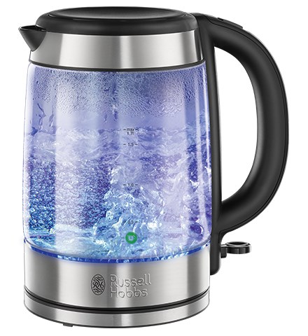 Russell Hobbs 21600-57 czajnik elektryczny 1,7 l 2200 W Stal nierdzewna, Przezroczysty - 2905200