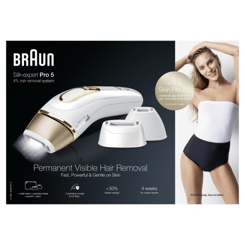 Depilator IPL BRAUN Silk-expert Pro 5 PL5243 świetlny Biały, Złoto - 2905242