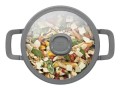 BergHOFF 3950593 garnel do zupy 4,4 l Czarny Aluminium, Szkło, Silikon - 2905778